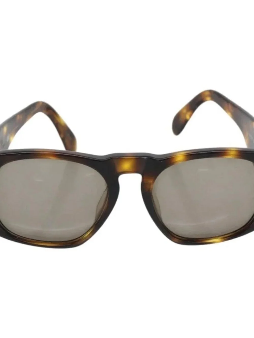 CHANEL Matelasse Sunglasses plastic Brown CC Auth 181242